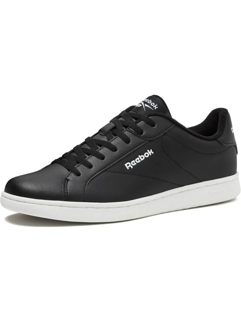 Men's Black White Tennis Shoes Casual Lace Up High Top Athletic Running Sneaker